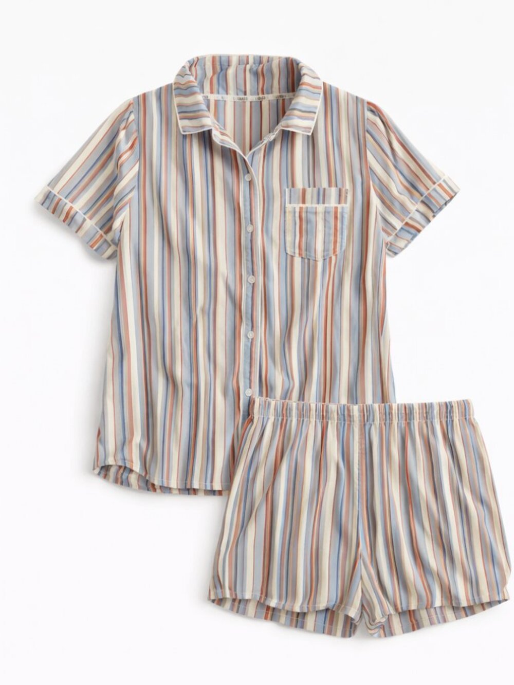 Born Colorful Striped Pajama Set